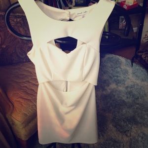 Cream bodycon style dress